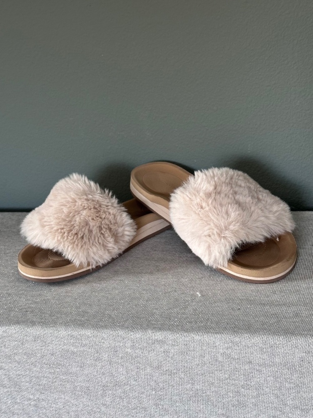 CoFace Faux-Fur Mules